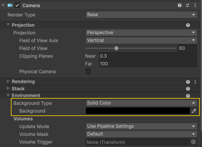 Camera Setup