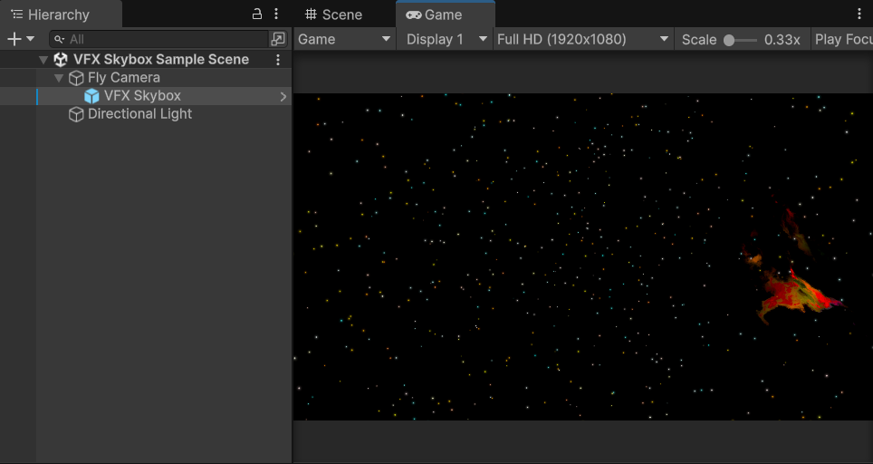 VFX Skybox Game View